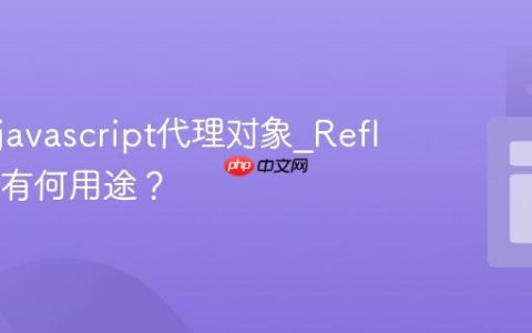 什么是javascript代理对象_ReflectAPI有何用途？