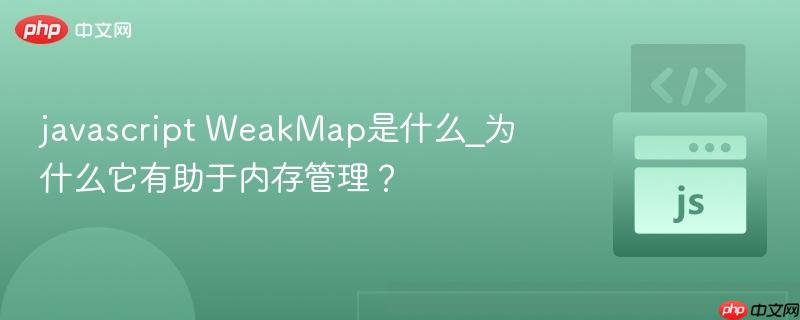 javascript weakmap是什么_为什么它有助于内存管理?