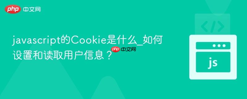 javascript的cookie是什么_如何设置和读取用户信息?