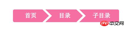 CSS实现面包屑导航栏