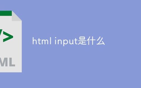 html input是什么