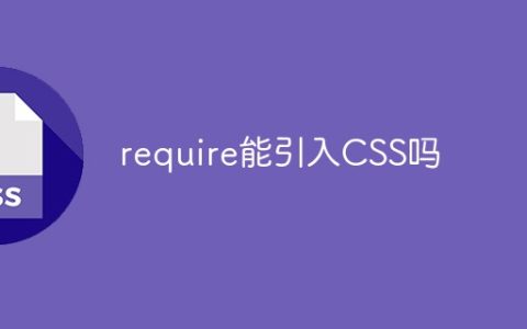 require能引入CSS吗