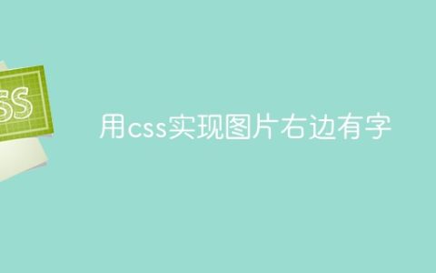 用css实现图片右边有字