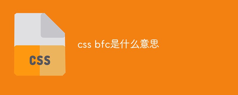 css bfc是什么意思
