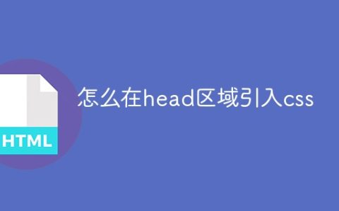 怎么在head区域引入css