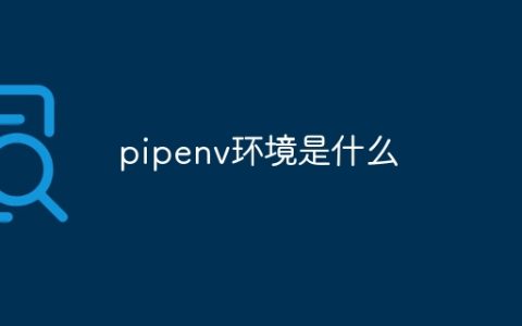 pipenv环境是什么