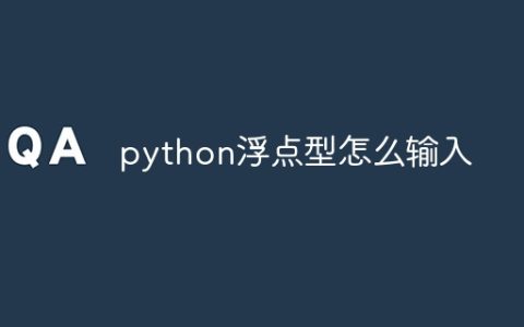 python浮点型怎么输入