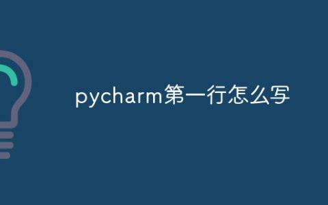 pycharm第一行怎么写