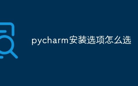 pycharm安装选项怎么选