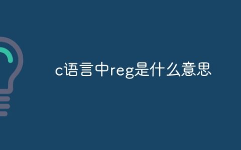 c语言中reg是什么意思