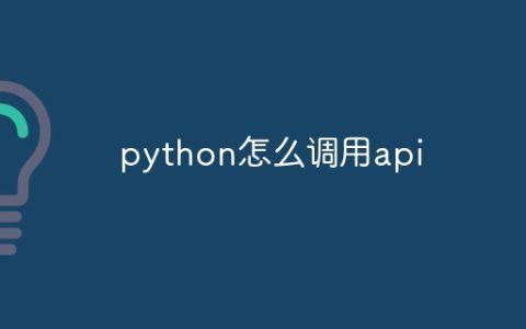python怎么调用api