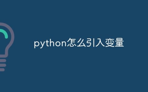 python怎么引入变量