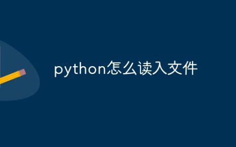 python怎么读入文件