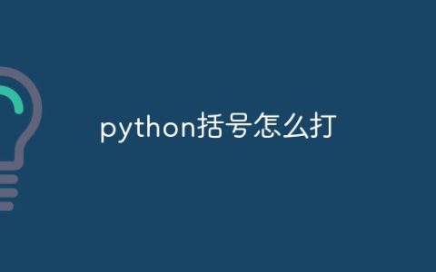 python括号怎么打