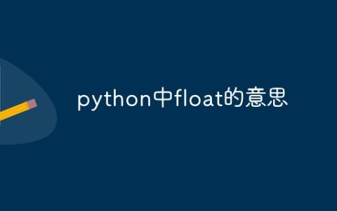 python中float的意思