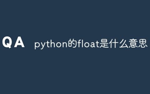 python的float是什么意思