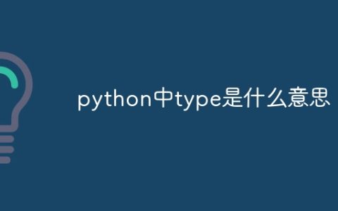 python中type是什么意思
