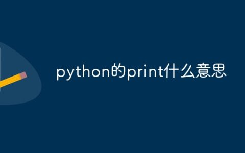 python的print什么意思