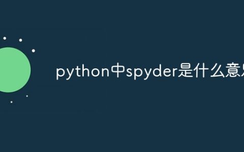python中spyder是什么意思