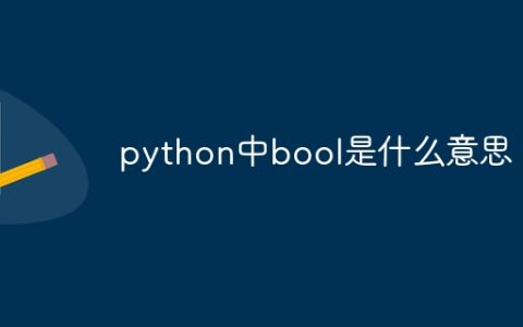 python中bool是什么意思