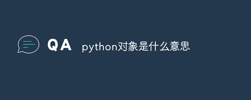 python对象是什么意思
