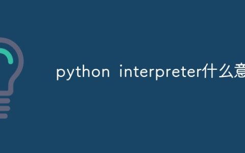 python interpreter什么意思