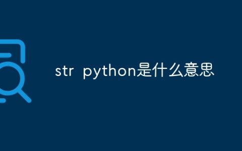 str python是什么意思