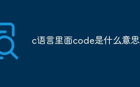 c语言里面code是什么意思