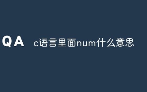c语言里面num什么意思