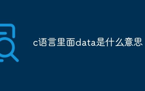 c语言里面data是什么意思