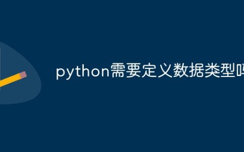python需要定义数据类型吗