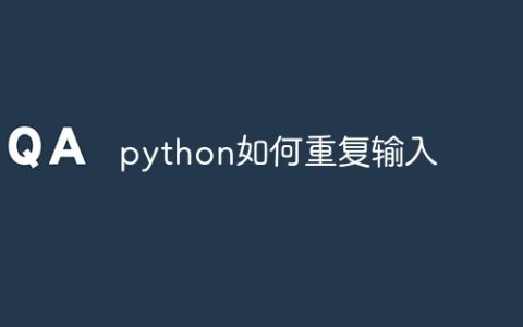 python如何重复输入