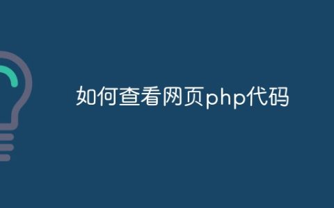 如何查看网页php代码