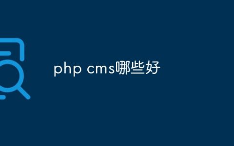 php cms哪些好