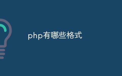 php有哪些格式