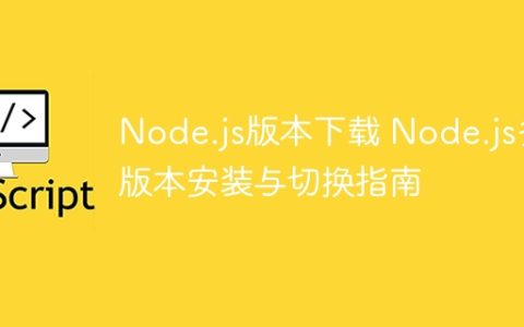 Node.js版本下载 Node.js多版本安装与切换指南