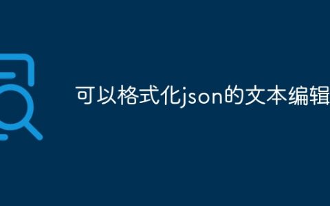 可以格式化json的文本编辑器