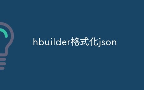 hbuilder格式化json