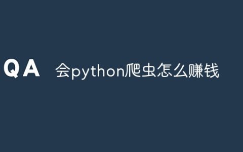 会python爬虫怎么赚钱