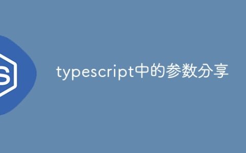 typescript中的参数分享