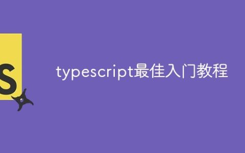 typescript最佳入门教程