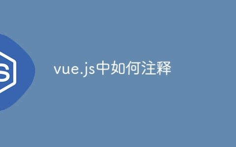 vue.js中如何注释