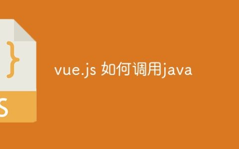 vue.js 如何调用java