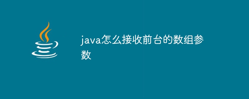 java怎么接收前台的数组参数