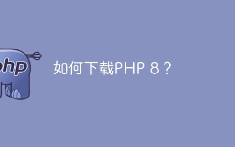 如何下载PHP 8？