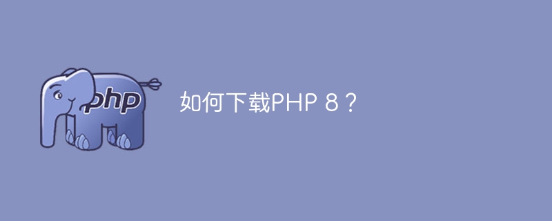 如何下载PHP 8?