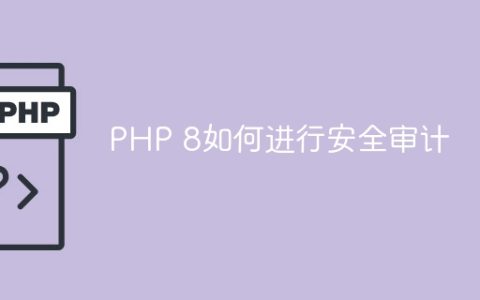 PHP 8如何进行安全审计