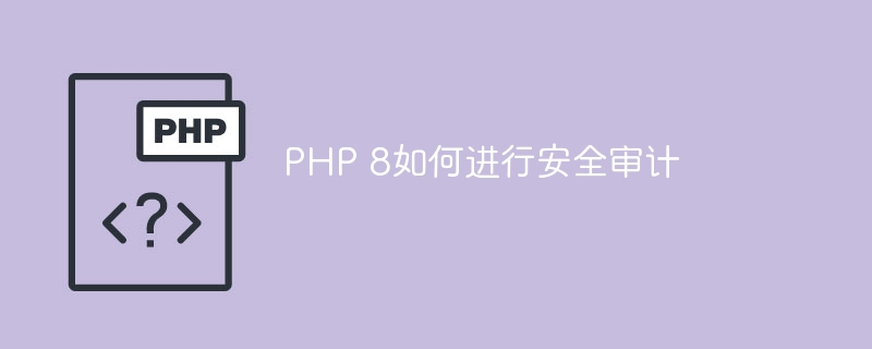 PHP 8如何进行安全审计