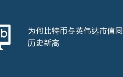 为何比特币与英伟达市值同创历史新高