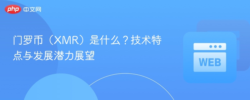 门罗币(xmr)是什么?技术特点与发展潜力展望 - 创想鸟